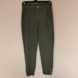 4/$15 White House Black Market Olive Green Extra High Rise Slim Ankle Pants